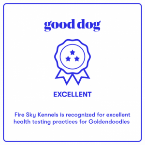 Good Dog Excellent Health Testing — Fire Sky Kennels